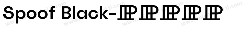Spoof Black字体转换